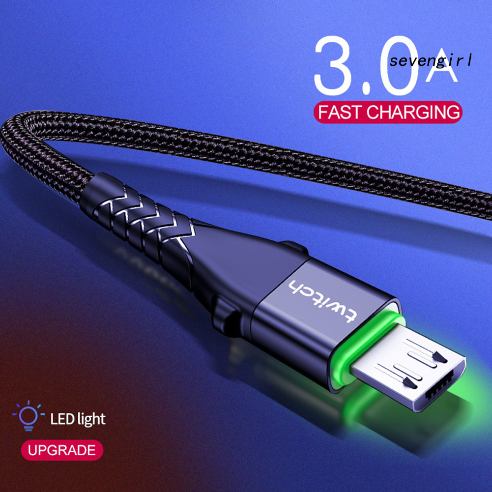 Cáp Sạc Nhanh Sev-3A Cổng Micro Usb Type C Cho Điện Thoại Android