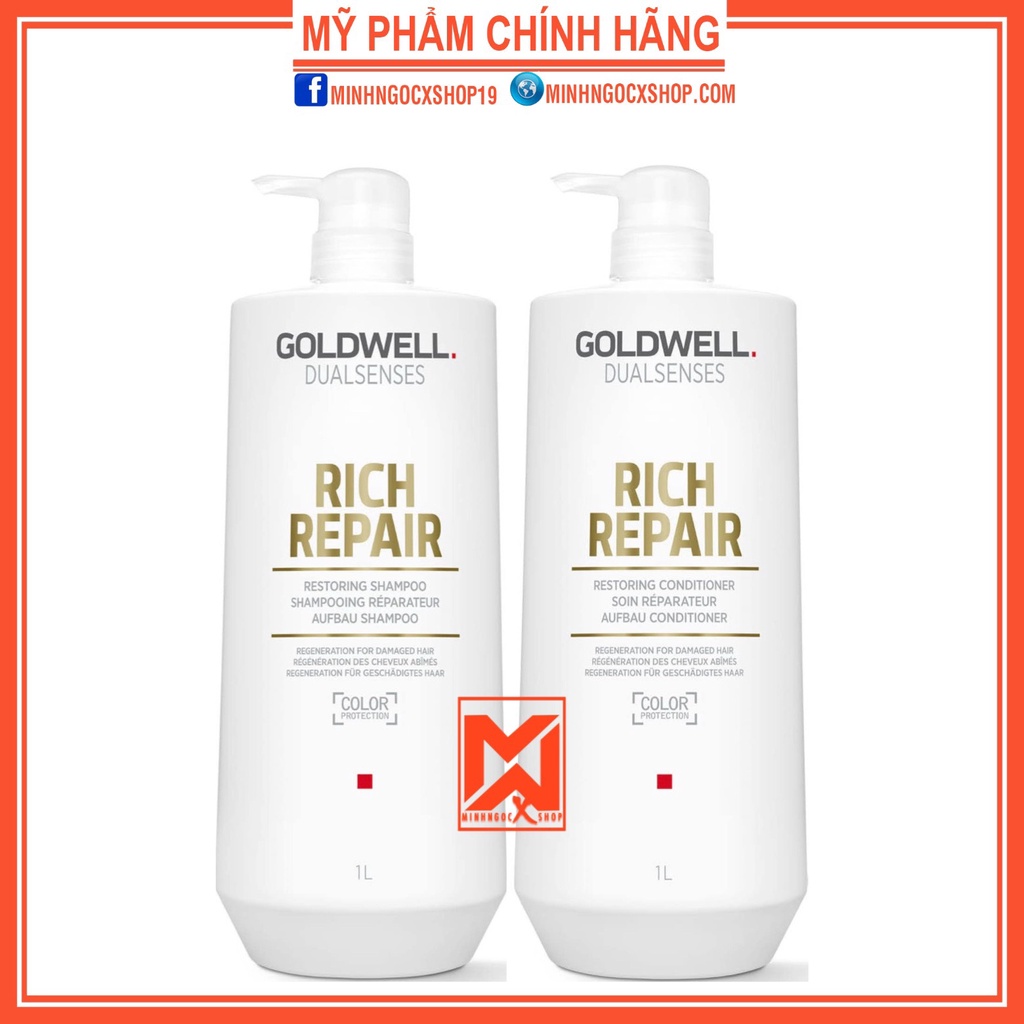 Dầu gội xả phục hồi GOLDWELL RICH REPAIR 1000ml chính hãng
