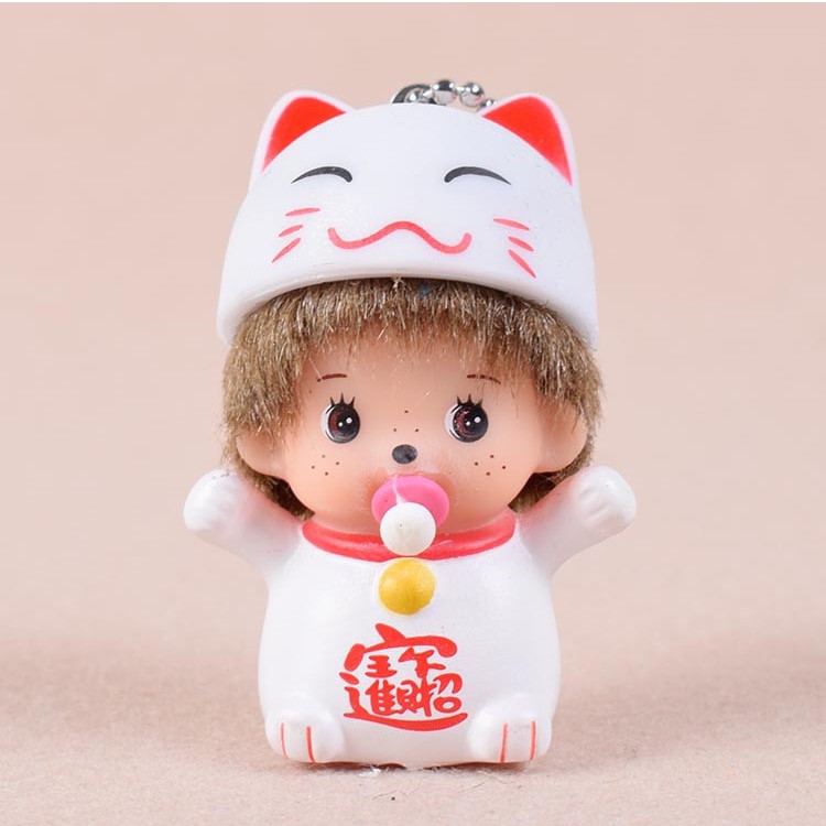 Móc Khoá Hình Các Em Bé Ngộ Nghĩnh ✓MÈO TRẮNG ✓ Mẫu Mã Độc Đáo, Mới Nhất 2018 ( Có Kèm Chuông )
