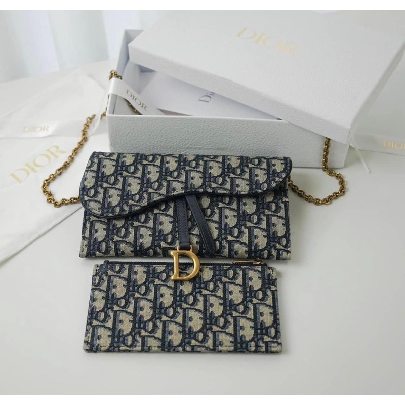 Clutch dior kèm ví nhỏ