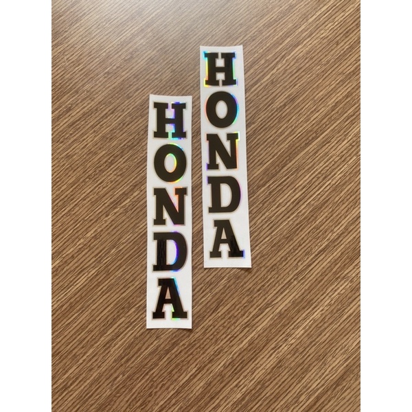 Tem chữ Honda dán phuộc xe máy