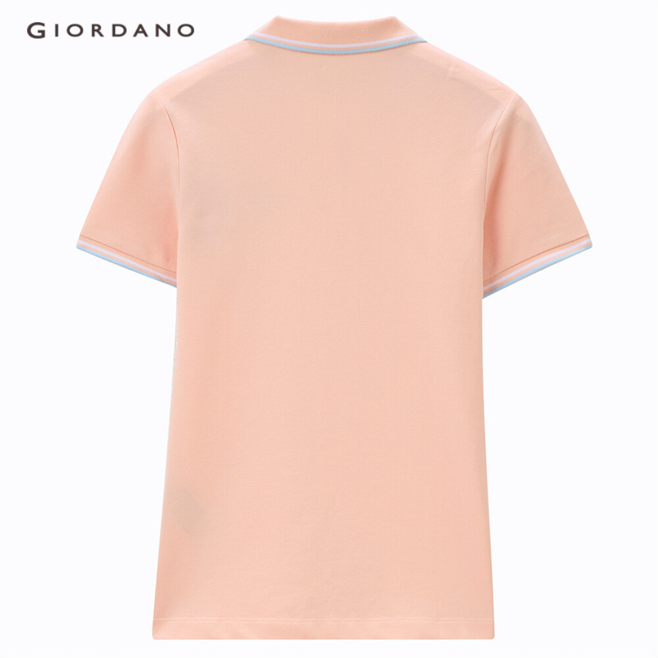 Áo thun Polo thêu hình Giordano 13311003 cho nữ | BigBuy360 - bigbuy360.vn