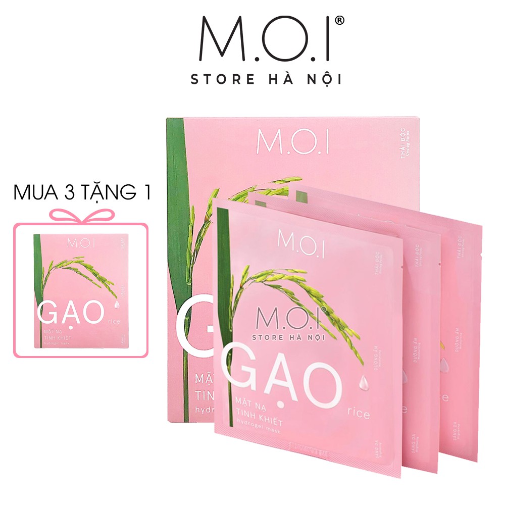 Mặt nạ gạo tinh khiết MOI ♥️ Mặt nạ gạo Hồ Ngọc Hà M.O.I Cosmetics Hà Nội
