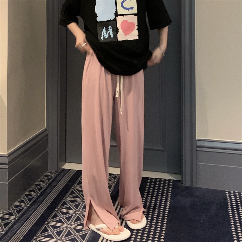 Quần thẳng ZHELIHANGFEI lưng cao ống rộng thời trang dành cho nữ