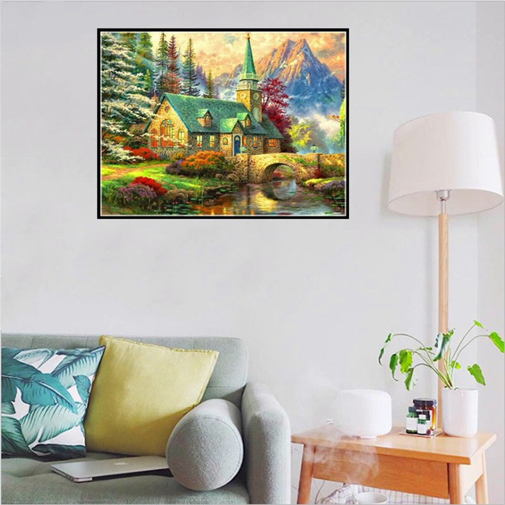 forkoobe.vn 5D DIY Diamond Painting Rhinestone Pasted Embroidery Cross Stitch Home Decor