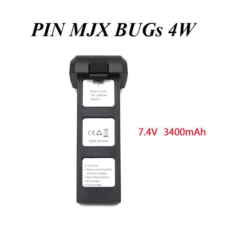 PIN FLYCAM MJX BUGS 4W 7.6V 3400mAh Li-po