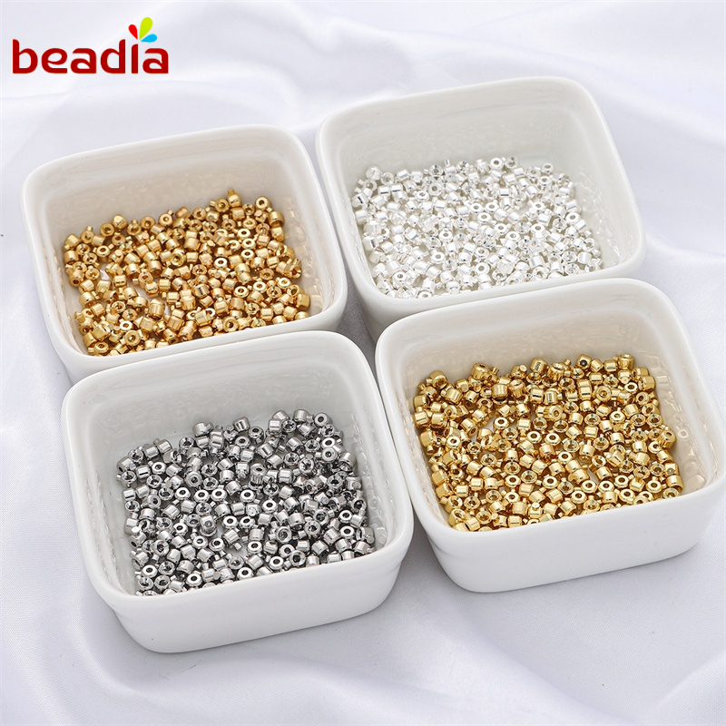 Khóa đồng BEADIA hình trụ dùng làm trang sức DIY