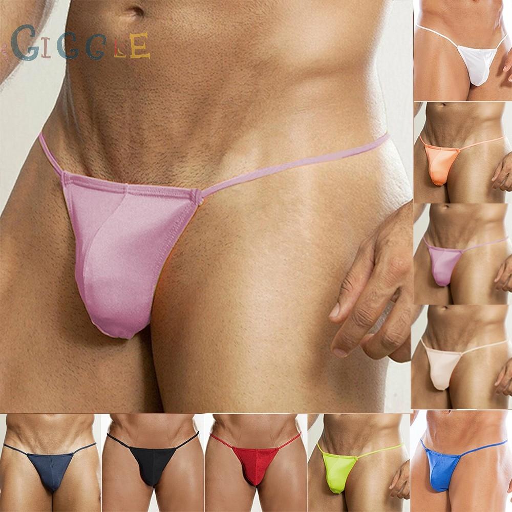 Men Sexy G-String Sheer Pouch Enhancing Low Waist Bikini Lingerie Underwear High Quality