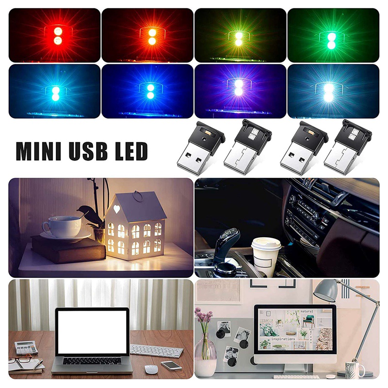 Đèn LED USB Ánh Sáng Ban Đêm Trang Trí Nội Thất Xe Hơi / Laptop / Nội Thất Nhà Ở / Văn Phòng