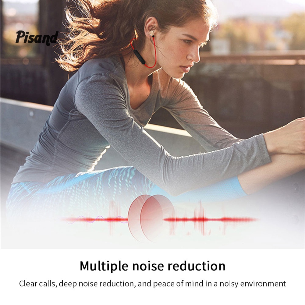 pu  XT6 Magnetic Bluetooth HiFi Stereo In-Ear Wireless Earphone Sports Headphone