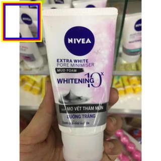 -SỮA RỬA MẶT BÙN KHOÁNG NIVEA GIÚP TRẮNG DA & SE LỖ CHÂN LÔNG 100g