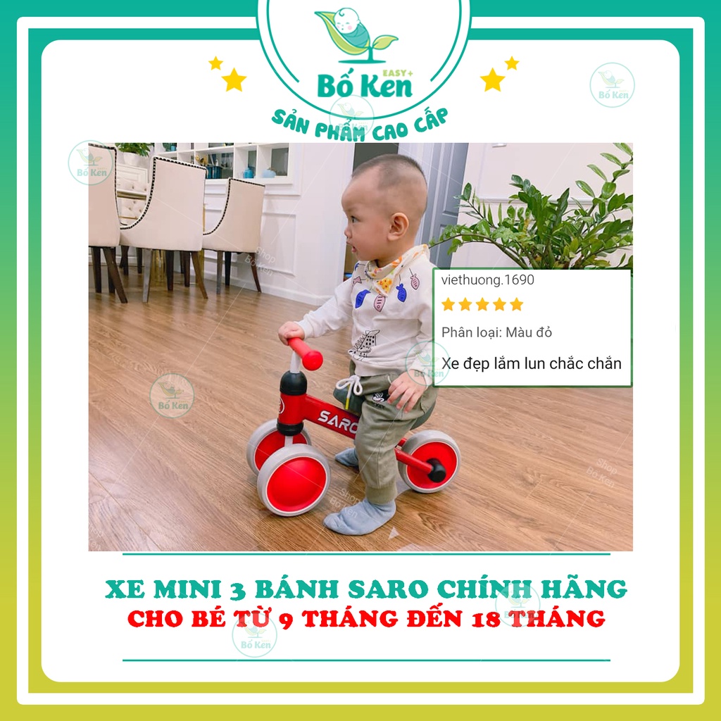 Shop Bố Ken Xe Mini 3 Bánh SARO, Hàng Chính Hãng, Dành Cho Bé Từ 9 Đến 18 Tháng
