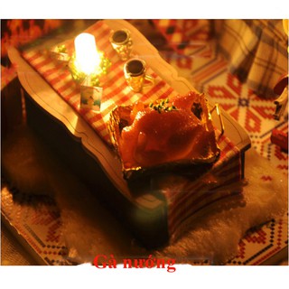Mô Hình Nhà Gỗ Diy Giáng Sinh (Tặng Mica chắn Bụi )