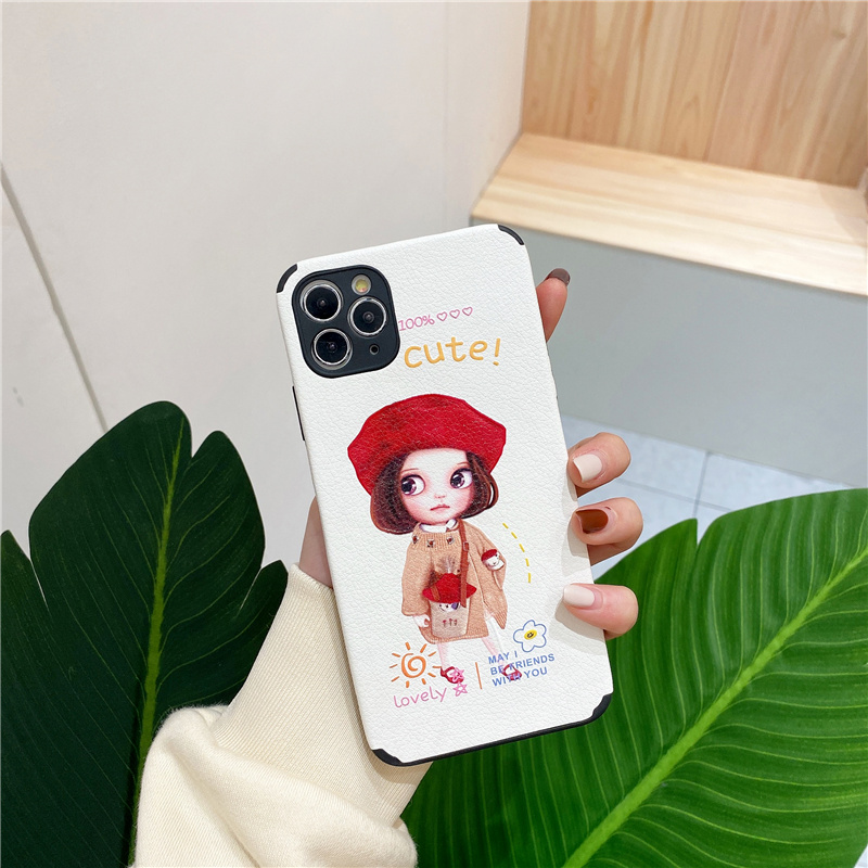 ốp điện thoại Silicone Họa Tiết Hình Cô Gái Thời Trang Cho Iphone 11 12 Pro Max X Xr 6 7 8 6s Plus Xs Max Se 2020 | BigBuy360 - bigbuy360.vn