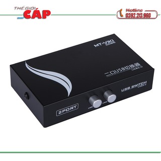 Bộ chia 2 máy tính dùng chung 1 máy in Switch USB MT-VIKI (Đen)
