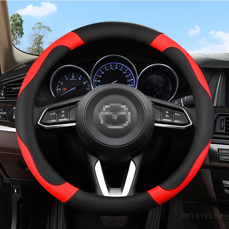 Bao Da PU Bọc Vô Lăng Xe Hơi Mazda 2 3 6 Axela Atenza Demio CX-3 CX-4 CX-5 CX5 CX-7 CX-9