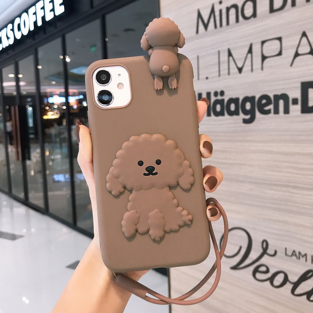 Ốp điện thoại mềm gấu Teddy đáng yêu có dây cho Samsung Galaxy A12 A10 A20 A30 A50 S A70 S9 S10 S21 Ultra Plus A31 32 | BigBuy360 - bigbuy360.vn