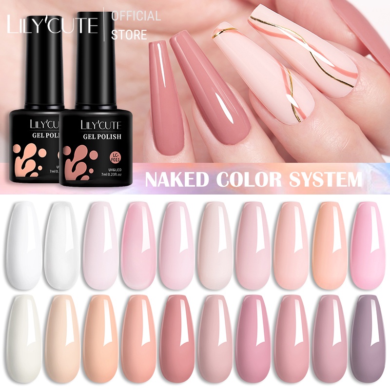 Sơn Móng Tay Gel UV 7ML Màu Hồng Nude Thời Trang