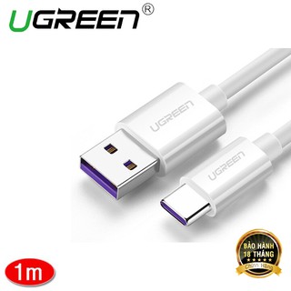 Cáp USB Type C to USB 2.0 hỗ trợ sạc 5A Ugreen 40888 dài 1m chính hãng