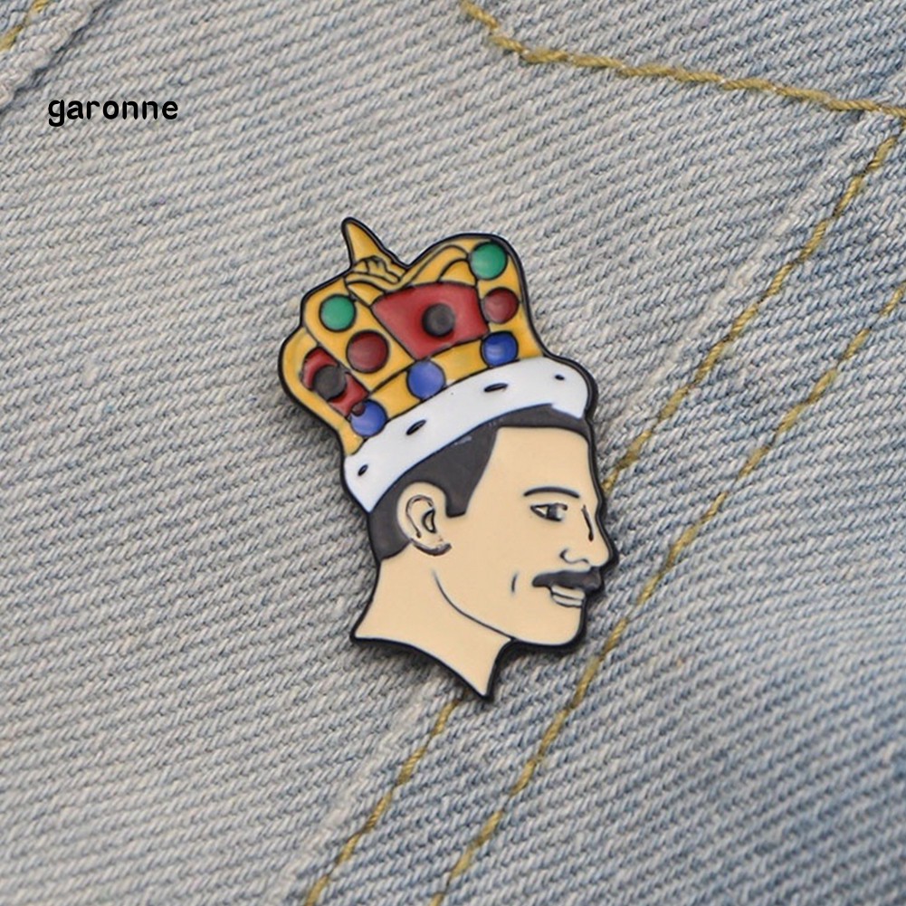 Ghim cài áo trang sức nghệ thuật hình ca sĩ Freddie Mercury