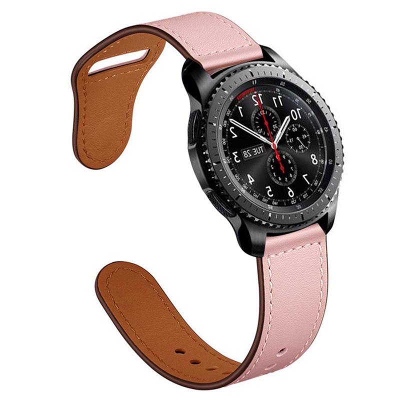 AMAZFIT Dây Đeo Bằng Da Thật Cho Đồng Hồ Samsung Galaxy S3 Frontier 46mm Huawei Watch Gt Gtr 47mm 22mm