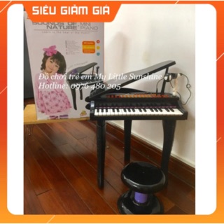 Đàn piano có micro cho bé size lớn màu đen
