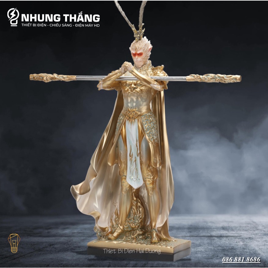 Tượng Tôn Ngộ Không - Tề Thiên Đại Thánh PT-30 - Decor Trang Trí Căn Phòng -Cao 38cm-Đem Lại Sự May Mắn ,Tài Lộc,Bình An