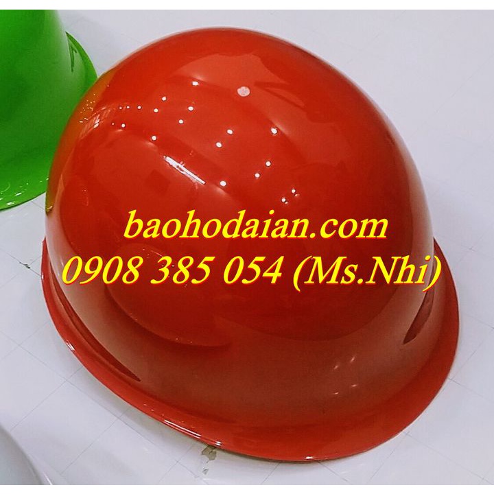 Nón bảo hộ lao động kiểu nhật màu đỏ- Hình thật, Hàng sẵn