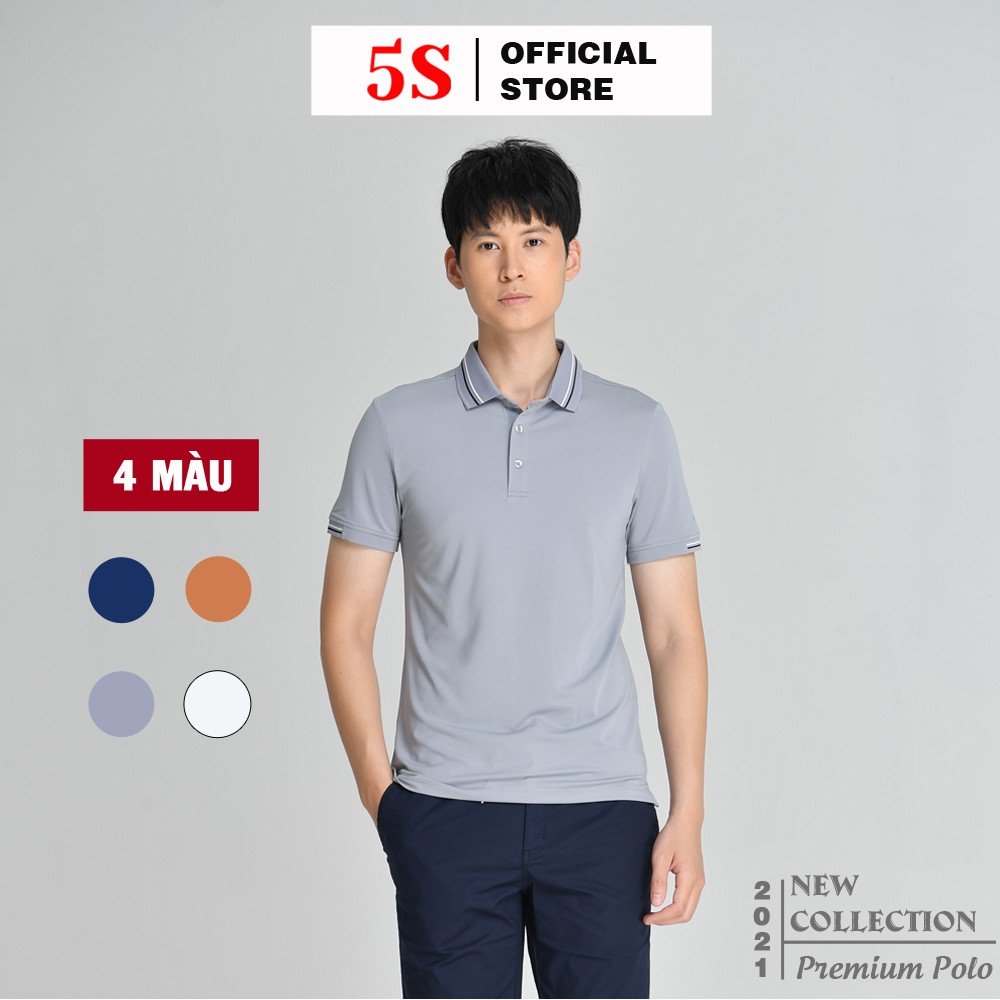 [MUA 2 GIẢM 30K] Áo Polo Nam 5S (4 màu), Chất Liệu Coolmax Siêu Mát, Phom Dáng Trẻ Trung (APC21013)