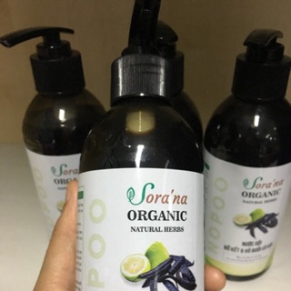 Dầu gội thiên nhiên bồ kết vỏ bưởi cô đặc Sora