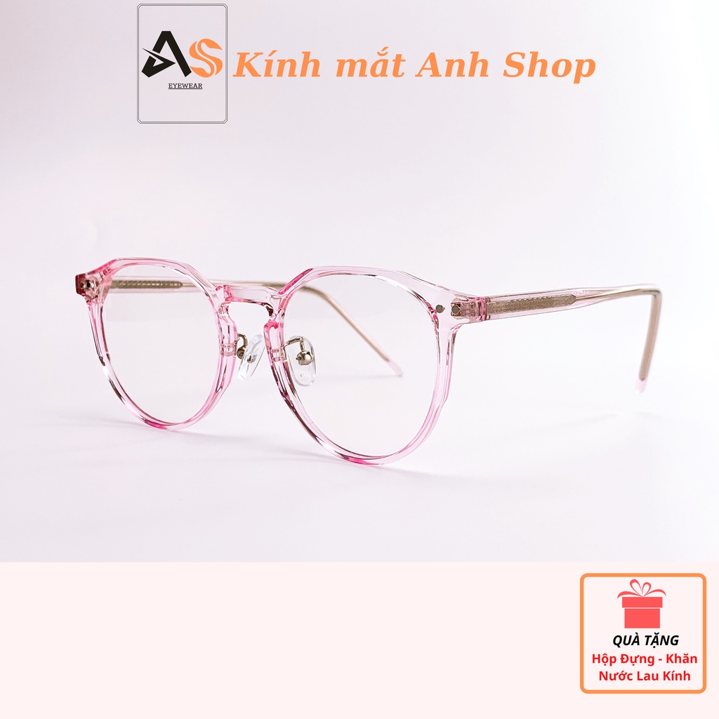 Gọng kính mắt tròn chất liệu nhựa lõi kim loại kiểu dáng sang trọng 17130