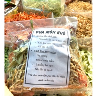 Dưa món khô đóng gói sẵn 150gram