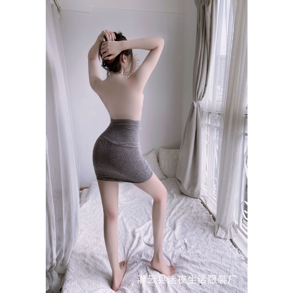 Váy / Đầm ngủ body quyến rũ kim tuyến sexy C76 siêu xinh