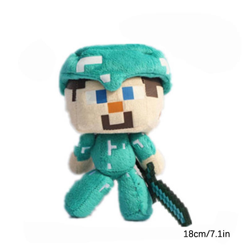 30cm Creeper steve Minecraft Stuffed Animal Soft Plush ToyPixel Doll Children Gift Plushies Toy kid gift