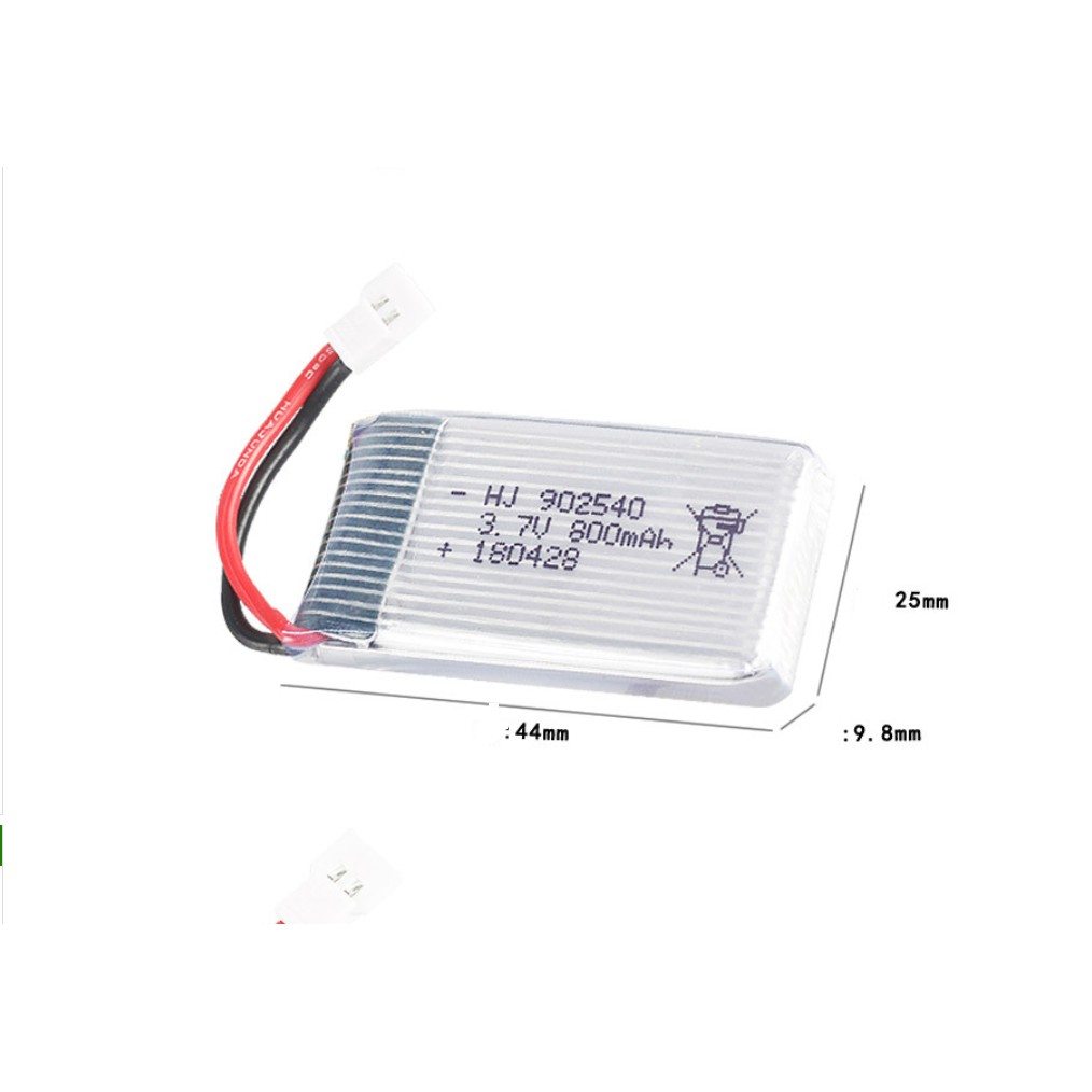 Combo Pin máy bay kèm sạc Lipo 3.7v 800mah Xả 25c có mạch bảo vệ Bán buôn giá sỉ