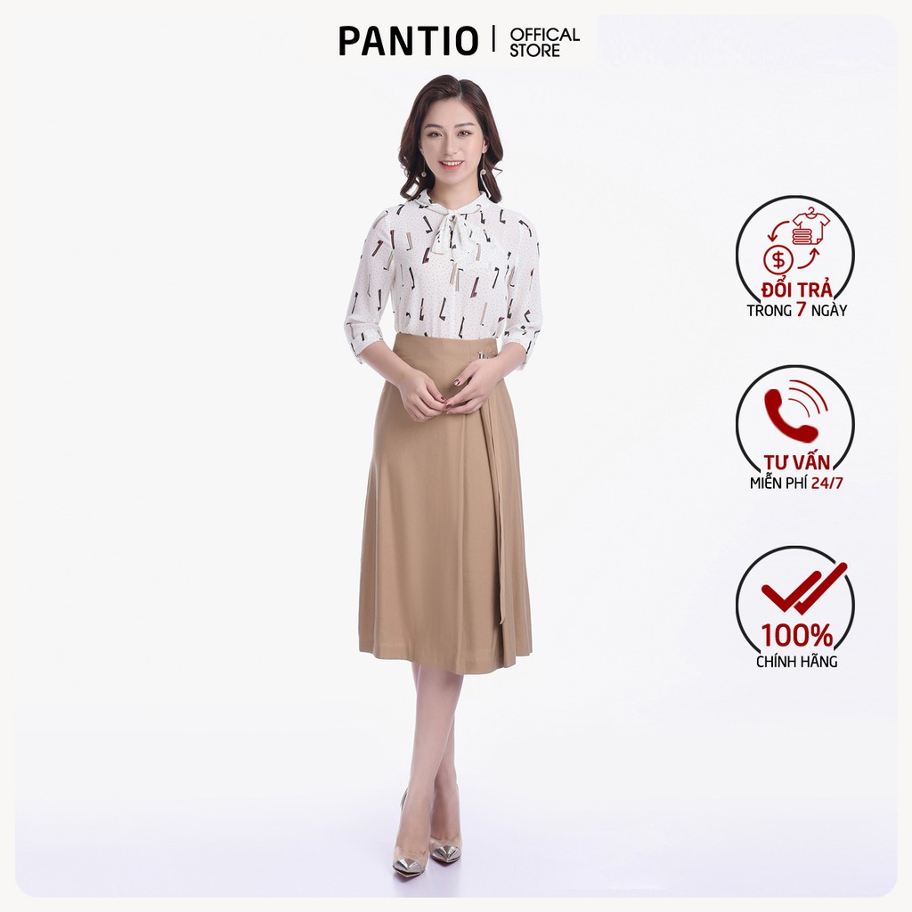 Chân váy dài chất liệu vải thô thiết kế độc đáo dáng suông FJD3762 - PANTIO