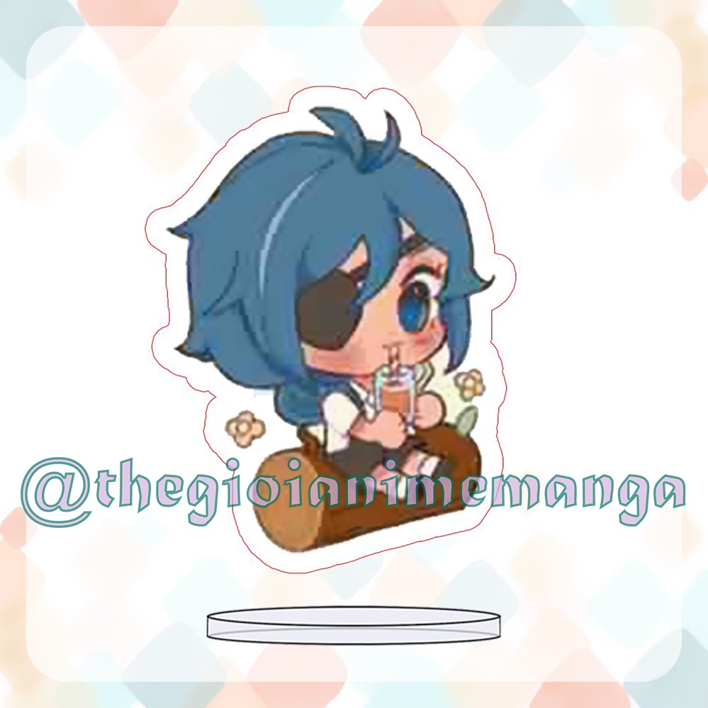 ( MINI 3cm ) Mô hình Standee GENSHIN IMPACT anime chibi mica trưng bày nhiều mẫu