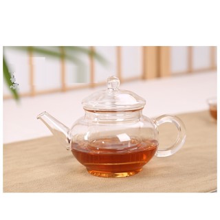 SALE - Ấm pha trà thủy tinh chịu nhiệt có lõi lọc size 250ml A11