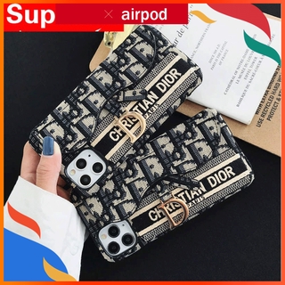 Ốp điện thoại thêu hình Dior cho Iphone 12pro Xs Max Xr 8 7 plus 11
