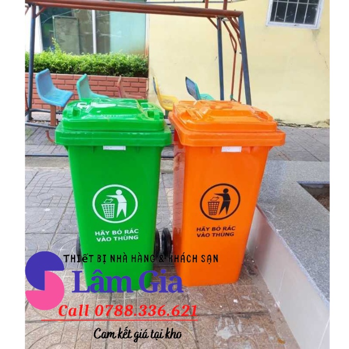 THÙNG RÁC NHỰA CÔNG CỘNG - THÙNG RÁC CÔNG NGHIỆP 120L