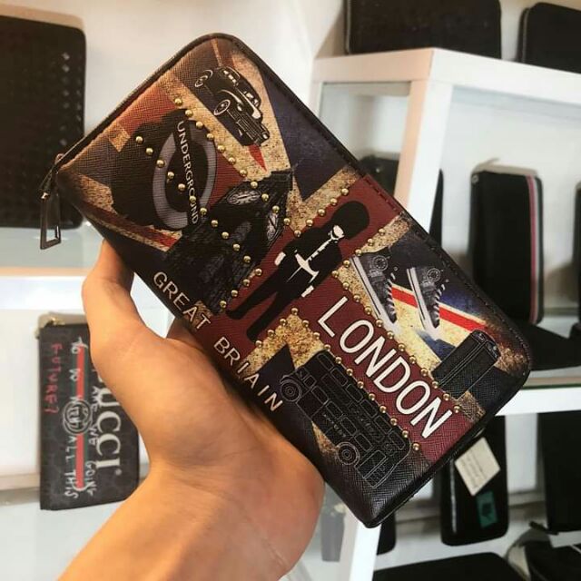 [ SALE HOT ] VÍ CLUTCH NAM HỌA TIẾT ĐẸP DA CAO CẤP