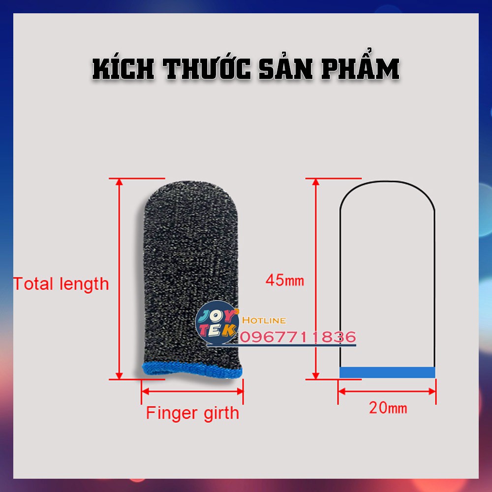 Bao tay chơi game finger sleeve chơi PUBG Liên quân chống mồ hôi cực nhạy co giãn cực tốt