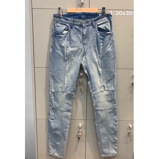 quần jean biker xanh sáng size 30