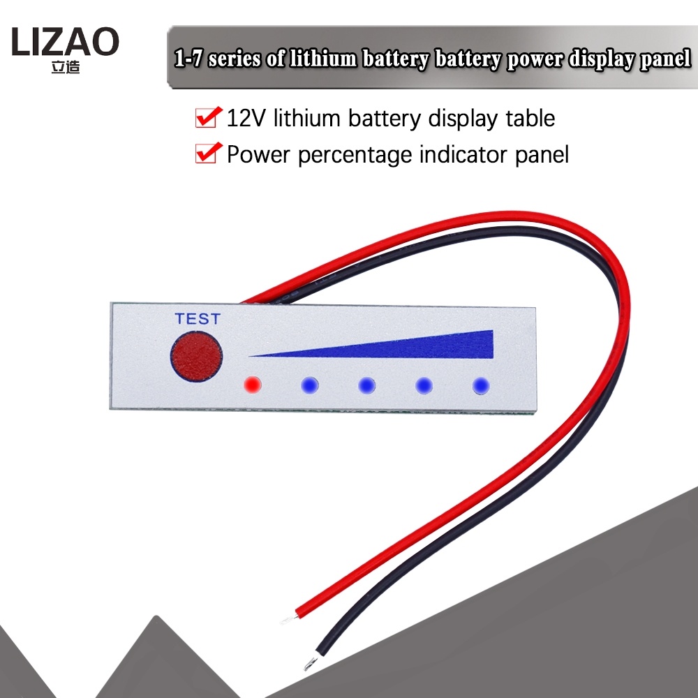 2S 8V 3S 12V 4S 16V 5S 21V 6S 25V Máy kiểm tra chỉ báo Màn hình LCD 18650 Mô-đun đồng hồ đo pin Lipo