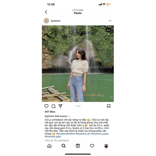 Áo len tay bồng lyystore