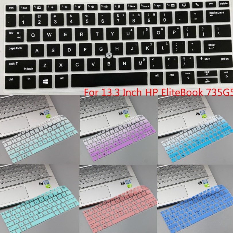 Vỏ bảo vệ bàn phím laptop 13.3 Inch HP EliteBook 735G5 830G5 bằng silicon mềm siêu mỏng chống thấm nước