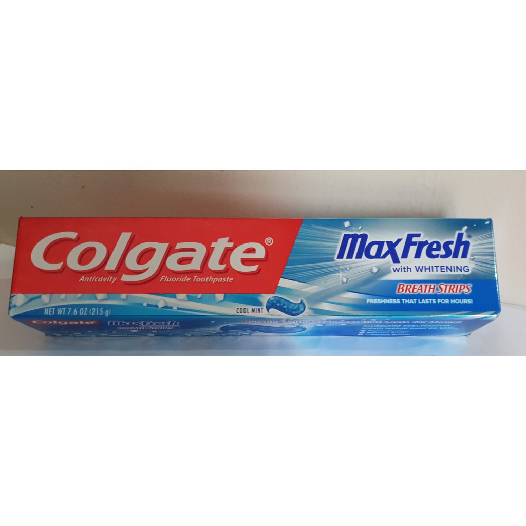 Kem Đánh Răng Colgate MaxFresh Trắng Răng, Thơm miệng, Chống Sâu Răng Của Mỹ 215g - Chị Vịt Shop