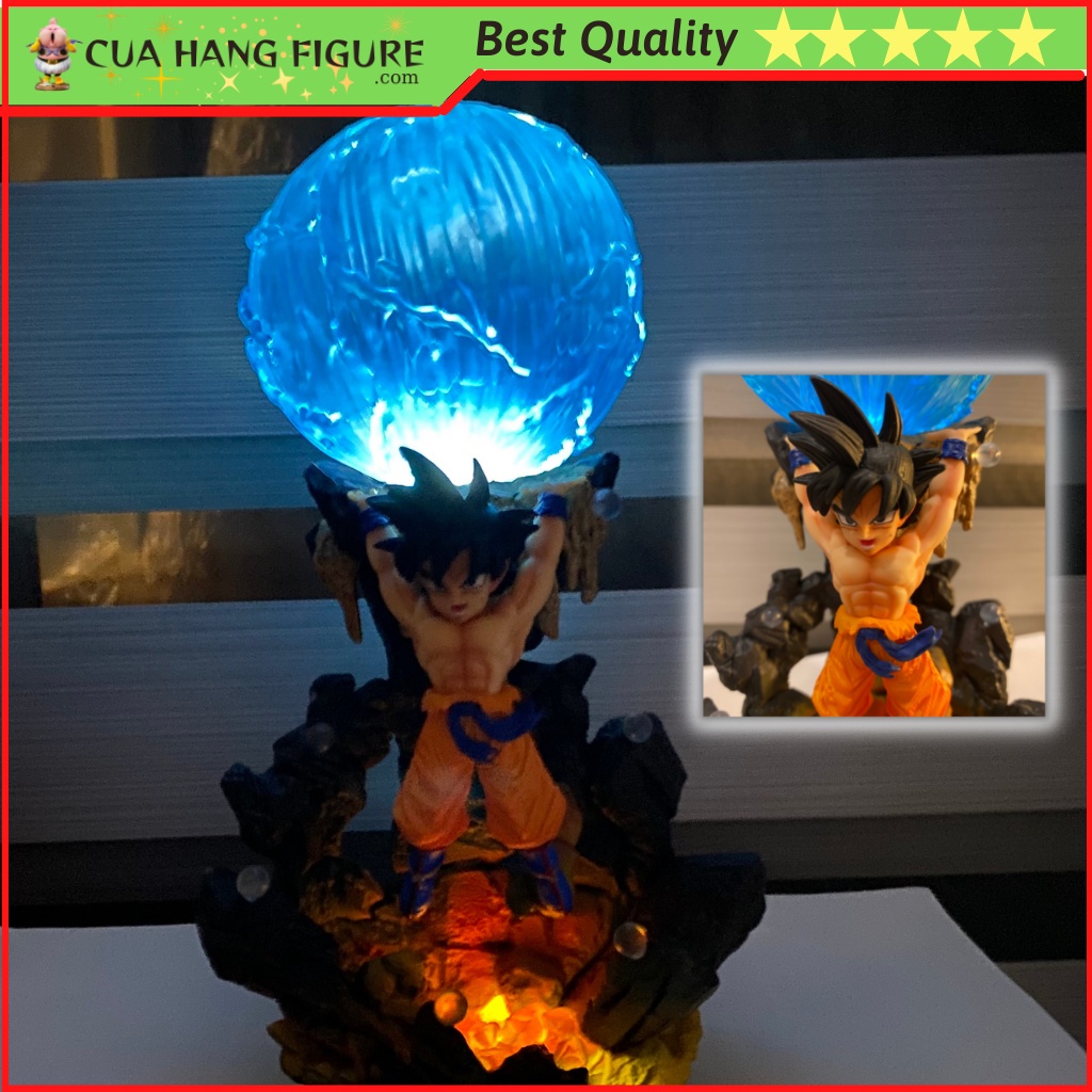 Mô hình cao cấp Son Goku nâng khinh khí cầu 25cm có led cực chất - Tổng hợp mô hình Dragonball chất lượng cao
