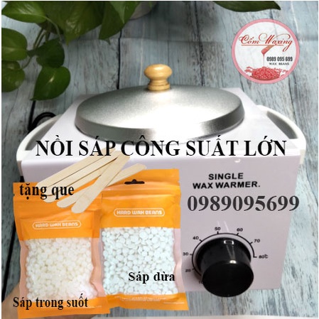 SÁP SIÊU BÁM LÔNG VÀ NỒI NẤU SÁP WAX LÔNG CÔNG SUẤT LỚN SINGER WAX WARMER