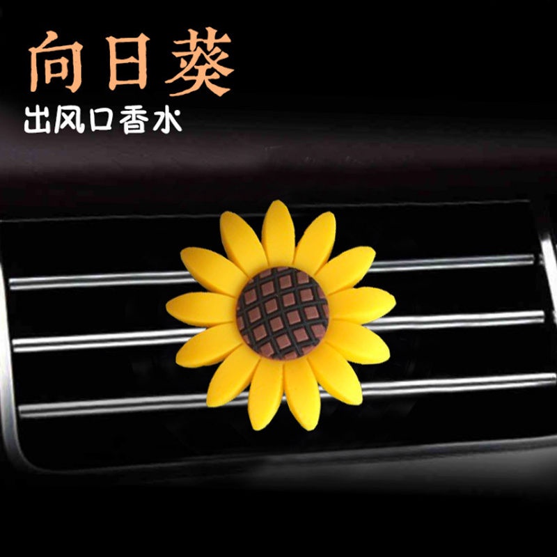 Kẹp Khuếch Tán Nước Hoa Hình Hoa Hướng Dương Mặt Cười Hoạt Hình Sáng Tạo Trang Trí Nội Thất Xe Hơi